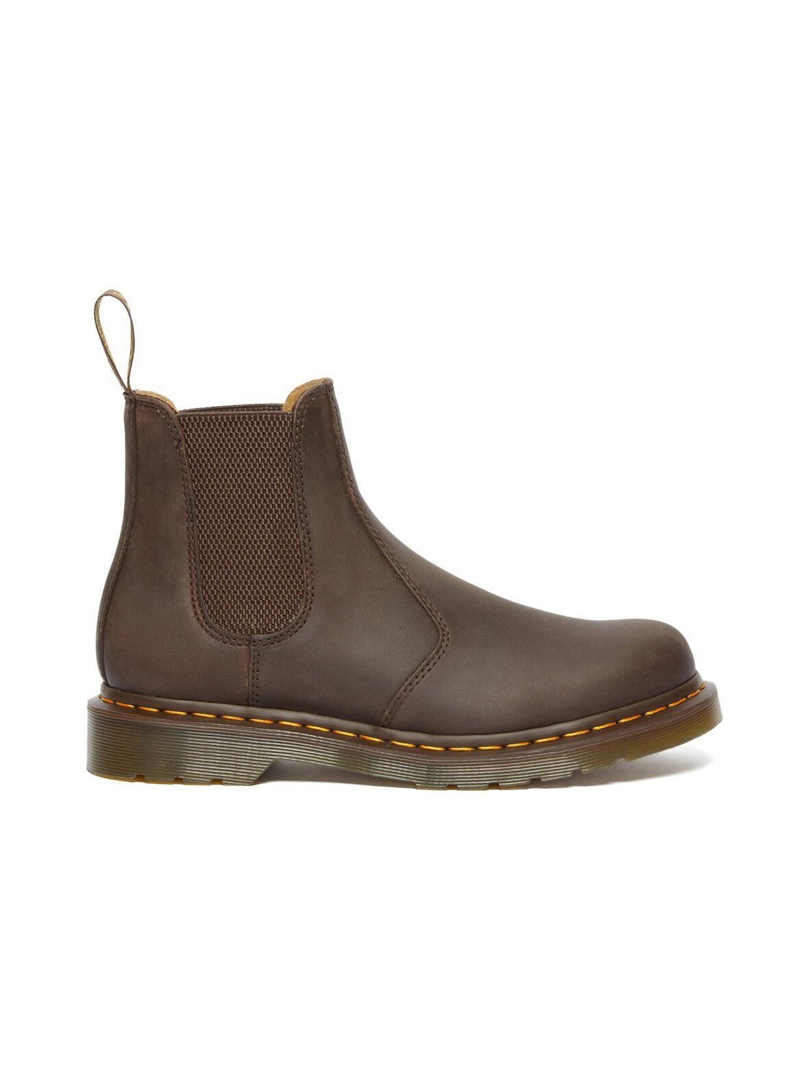 Yellow stitch crazy horse chelsea -bootsit