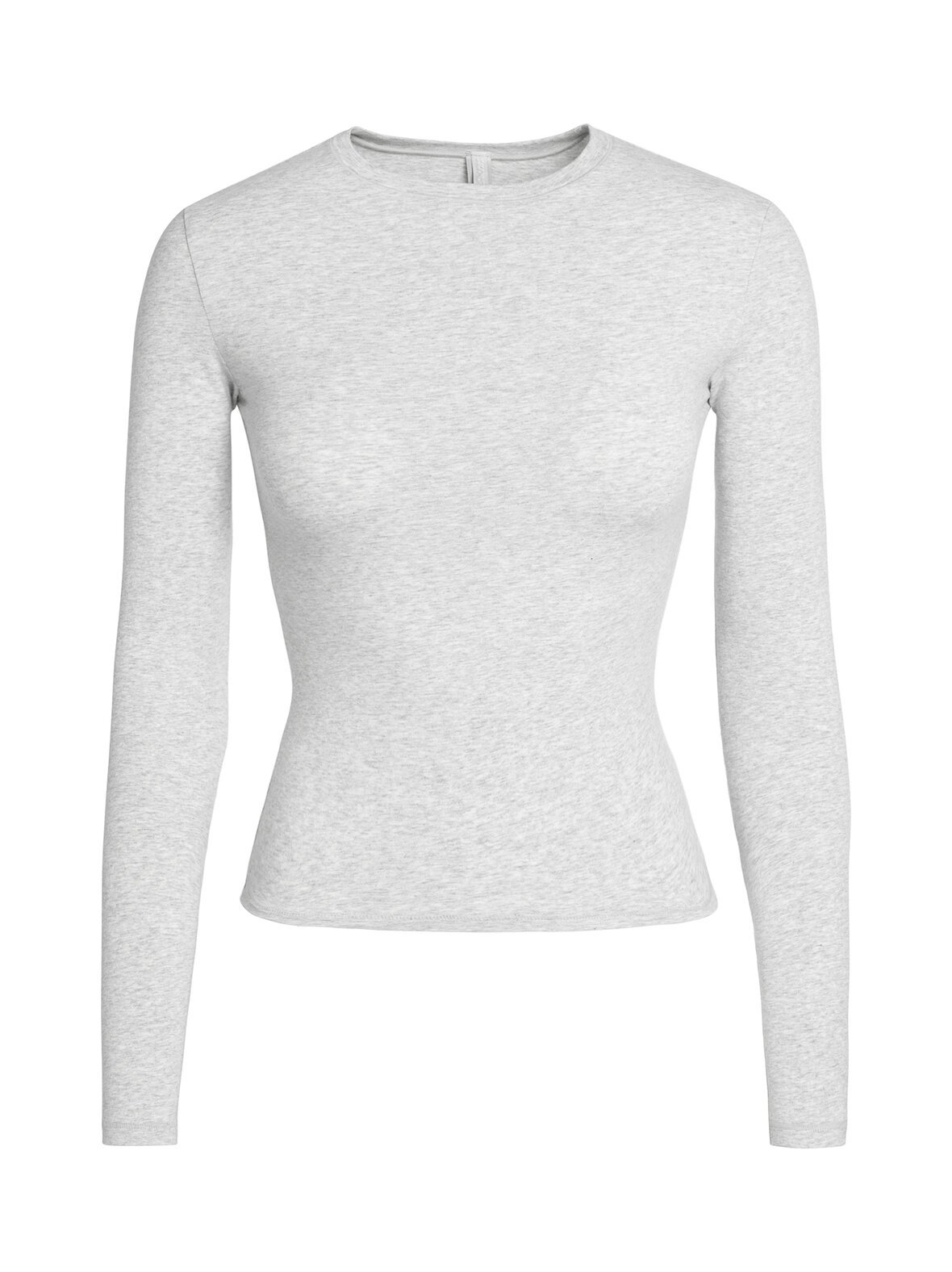 Cotton jersey long sleeve -trikoopaita
