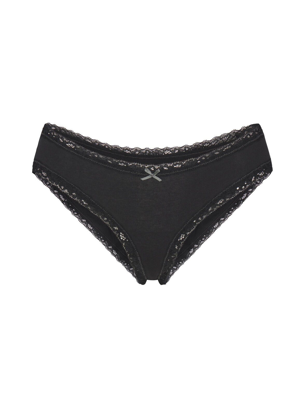 Lightweight cotton brief -pitsikoristeiset alushousut