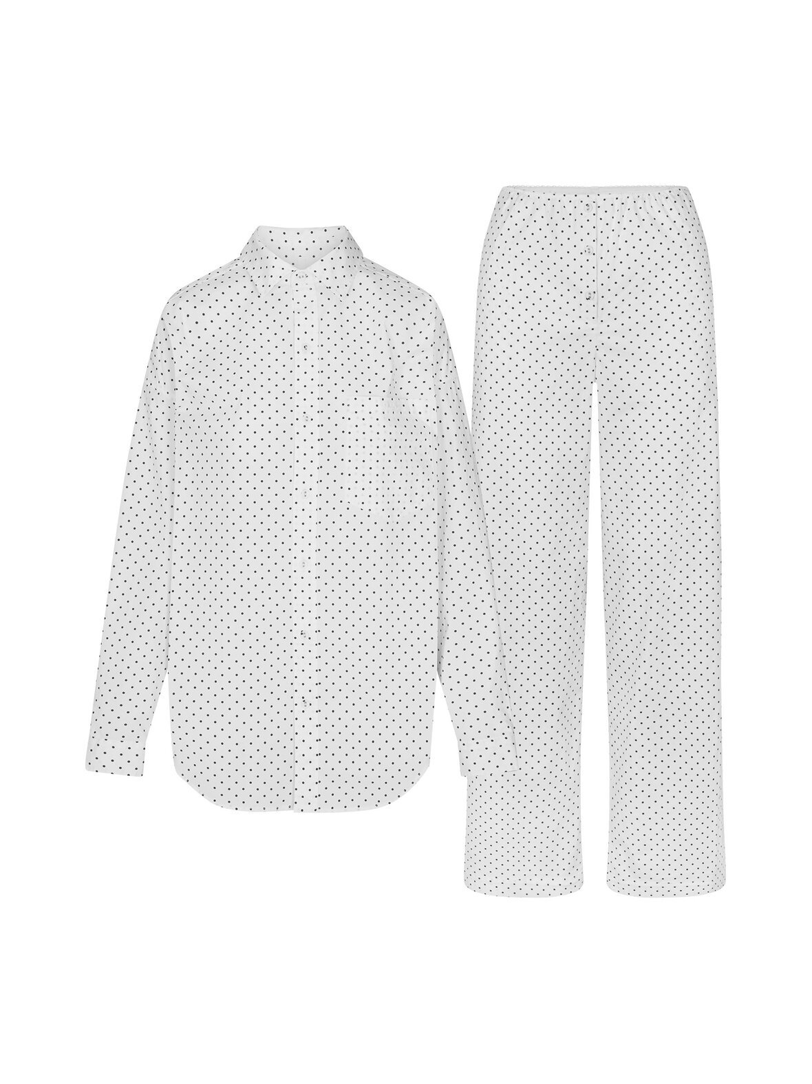 Cotton poplin sleep oversized set -pyjama