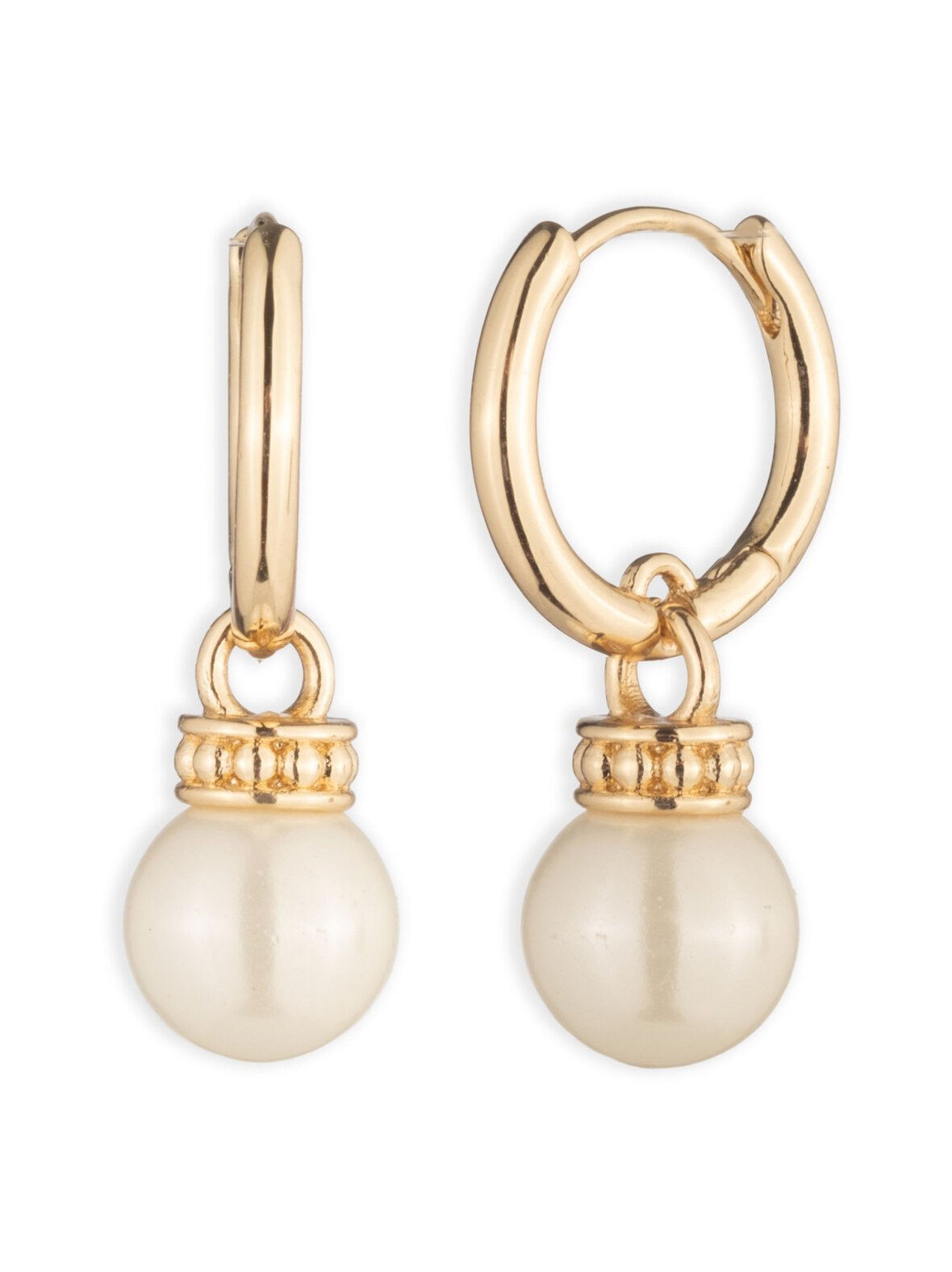 Adeline huggie pearl drop -korvakorut