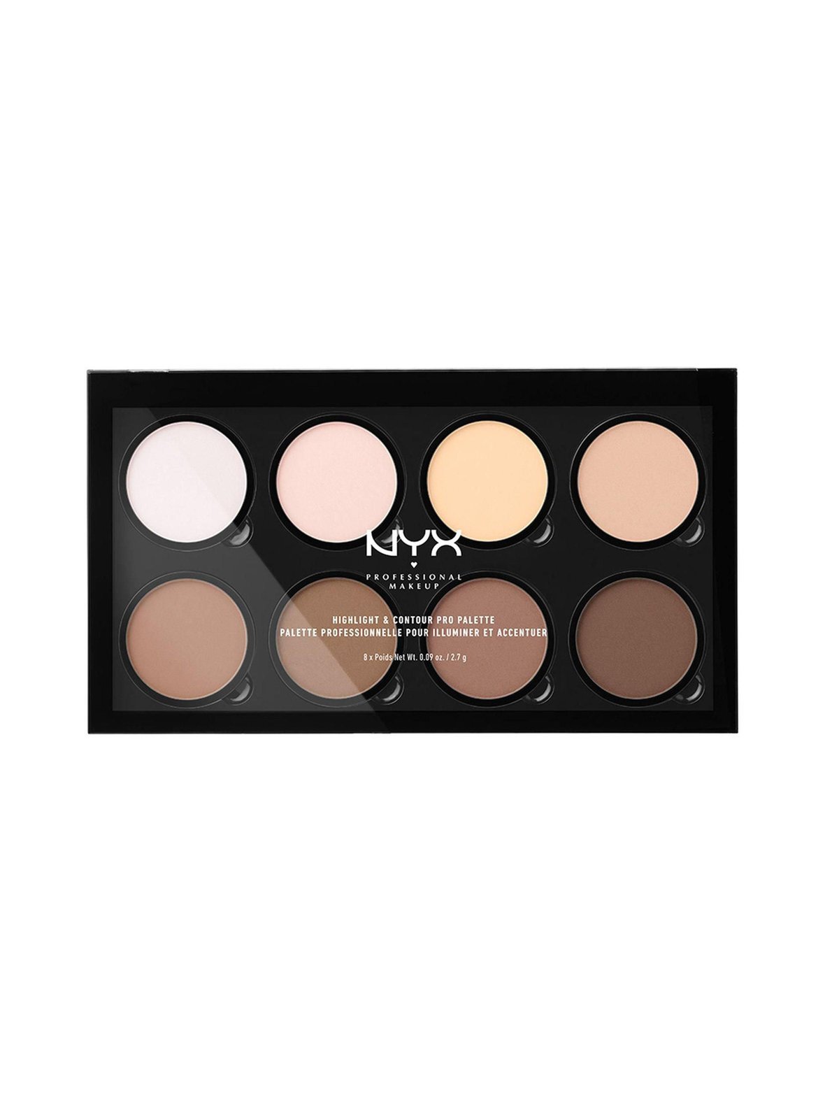 Highlight & contour pro palette -korostus- ja varjostuspaletti 16,2 g