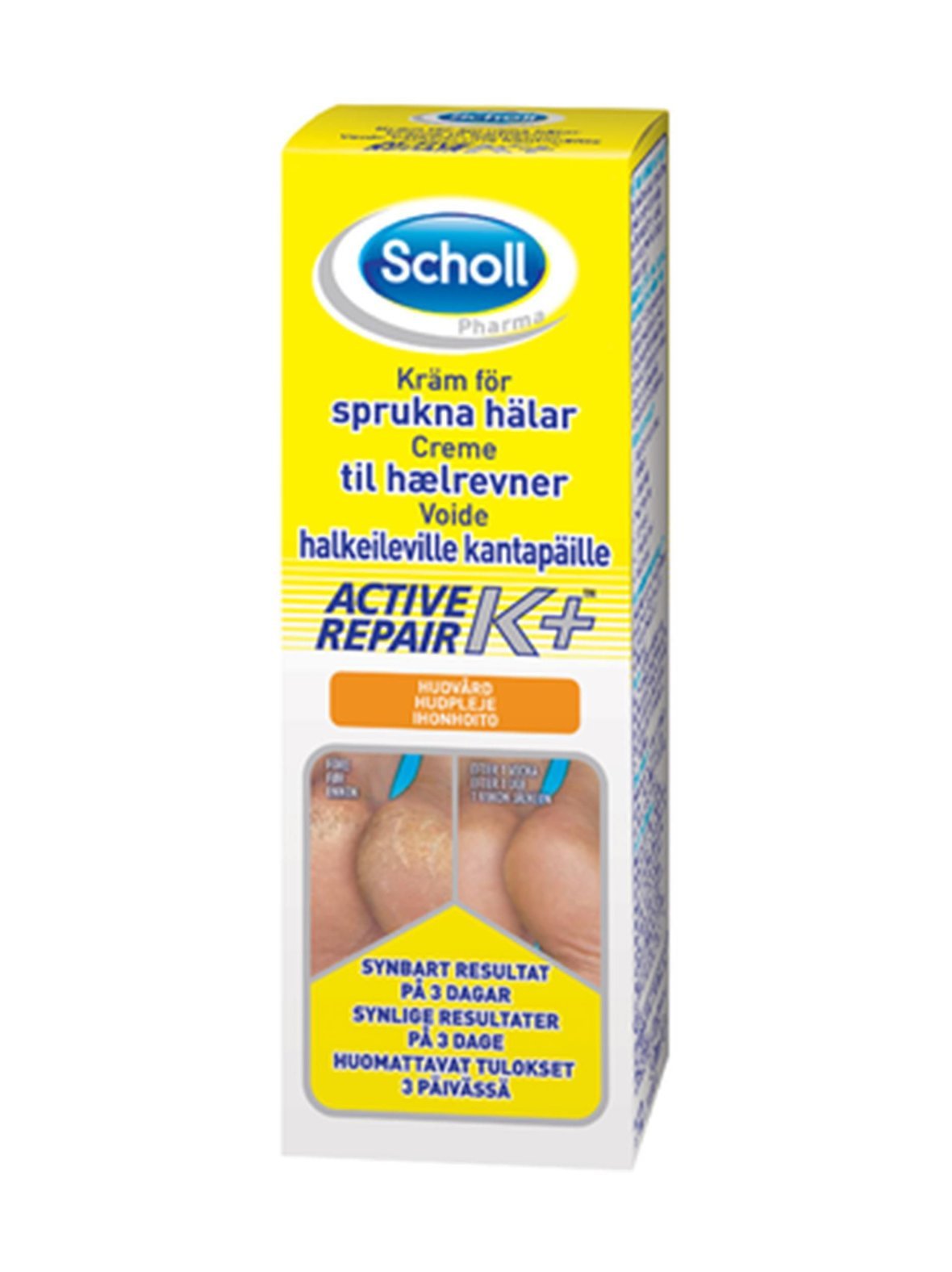 Active repair k+ -voide hahkeileville kantapäille 60 ml