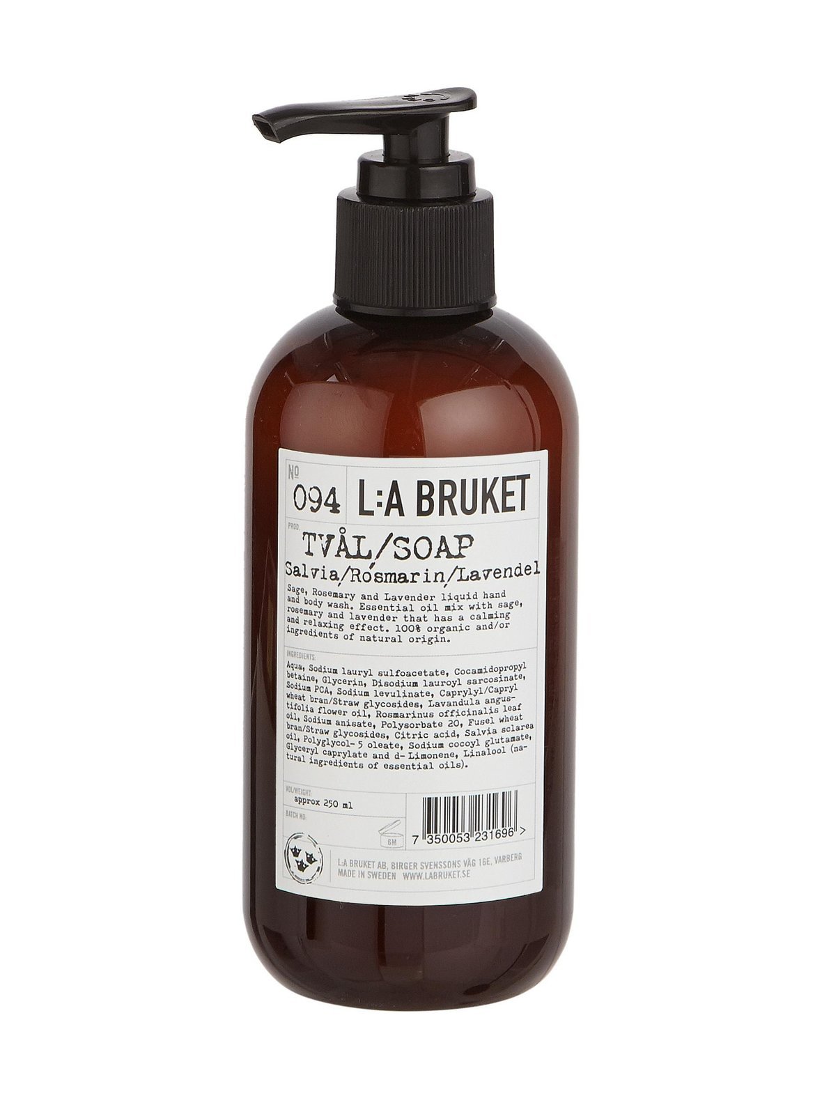 No 94 sage/rosemary/lavender -nestesaippua 240 ml