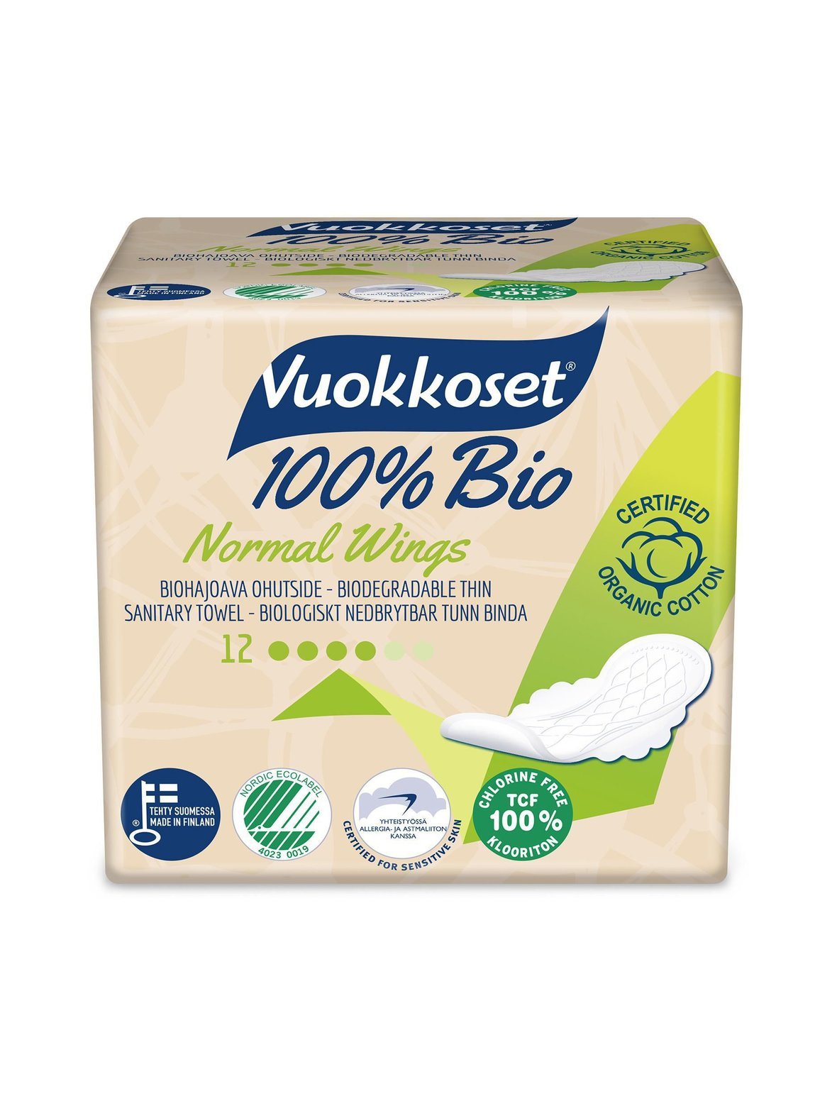 Bio normal wings -terveysside 12 kpl