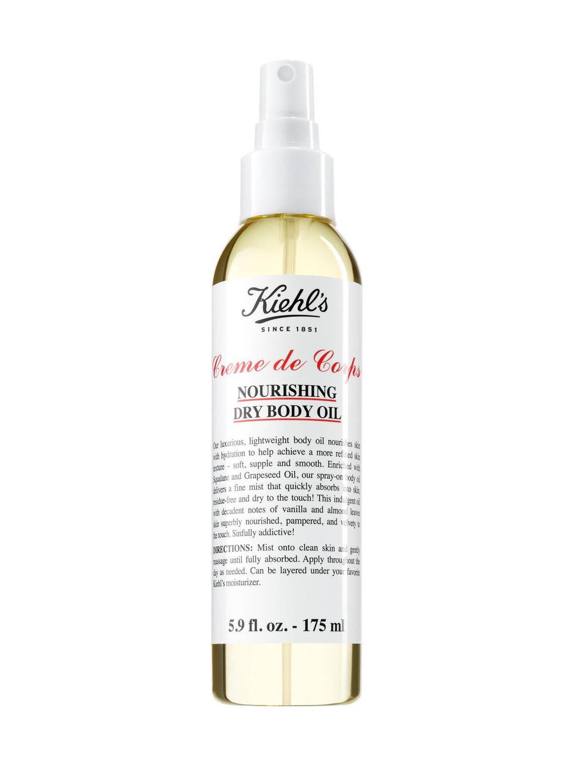 Creme de corps nourishing dry body oil -kuivaöljy 175 ml