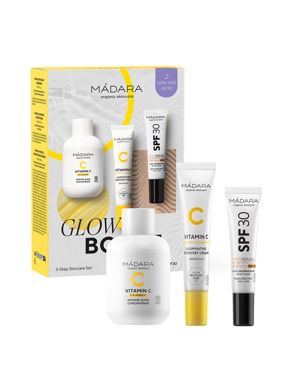 Glow boost 3-step skincare set -ihonhoitopakkaus
