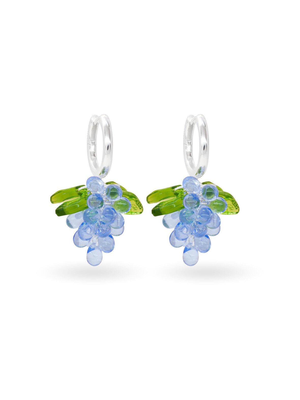 Blueberry jelly in silver -korvakorut hopea