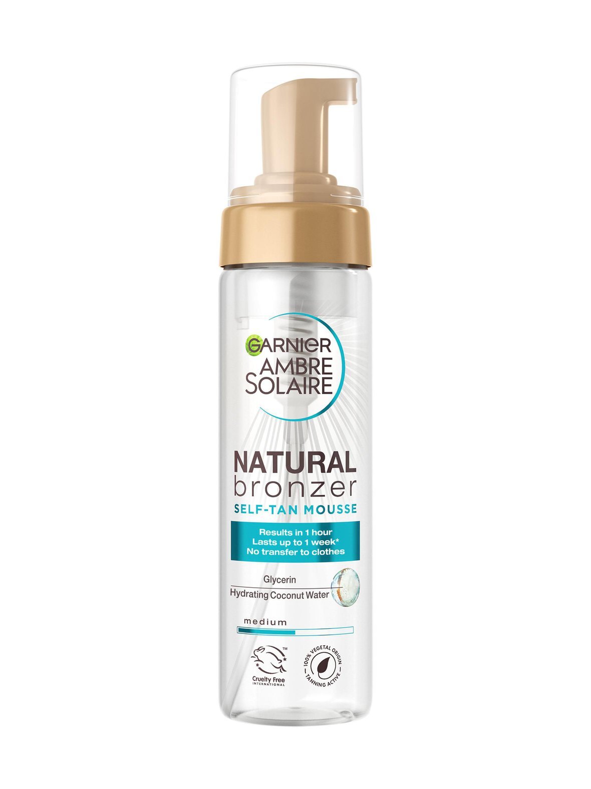 Ambre solaire natural bronzer self tan mousse - itseruskettava vaahto