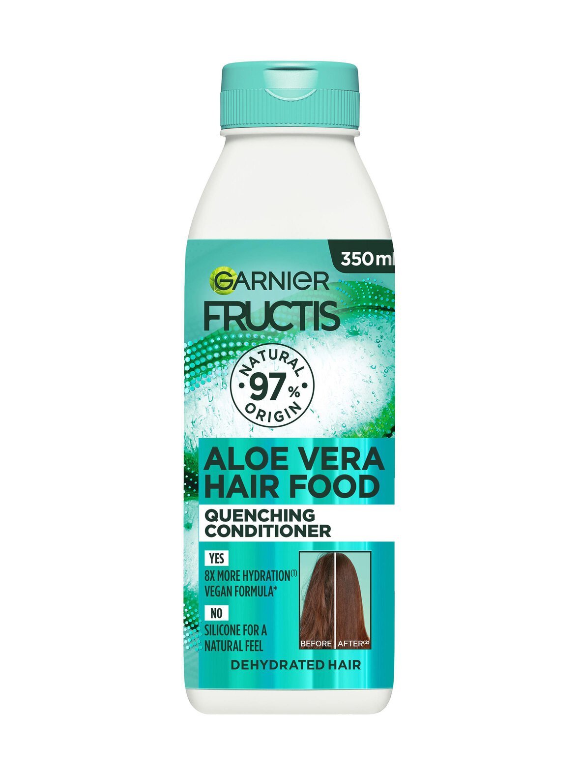 Fructis hair food aloe vera conditioner -hoitoaine normaaleille ja kuiville hiuksille, 350 ml