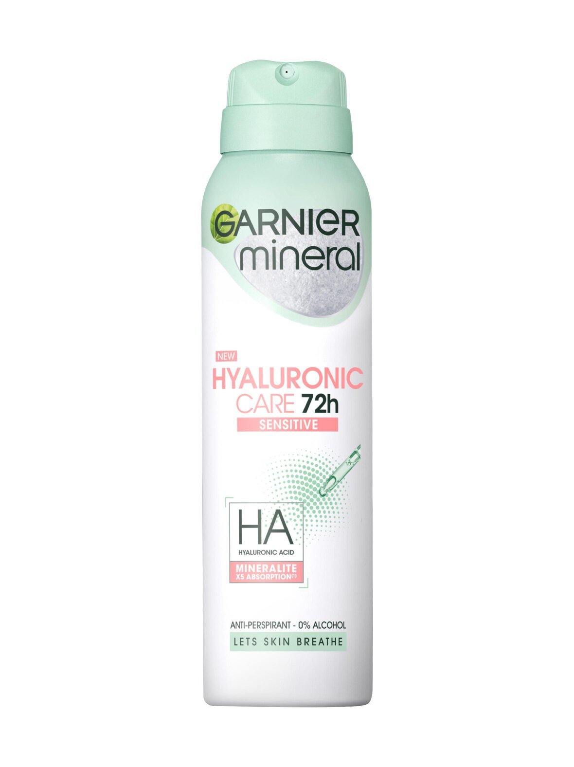 Mineral hyaluronic care 72h sensitive spray -deodorantti 150 ml