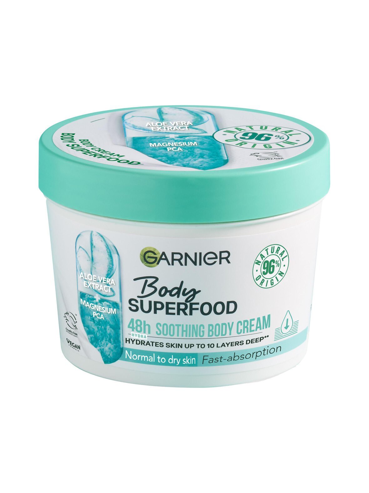 Body superfood aloe vera -vartalovoide 380 ml