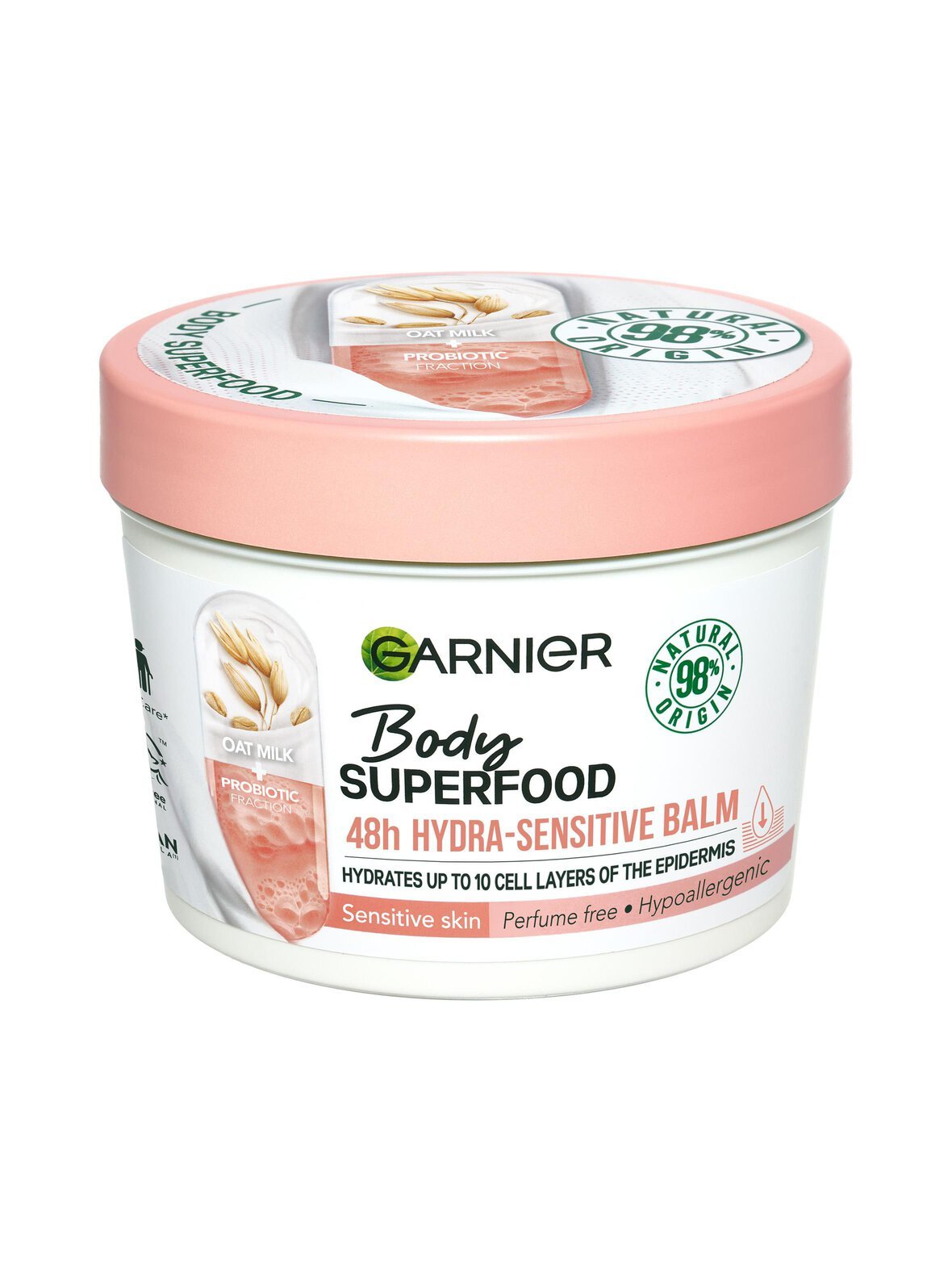 Body superfood oat milk hydra-sensitive balm -vartalovoide 380 ml