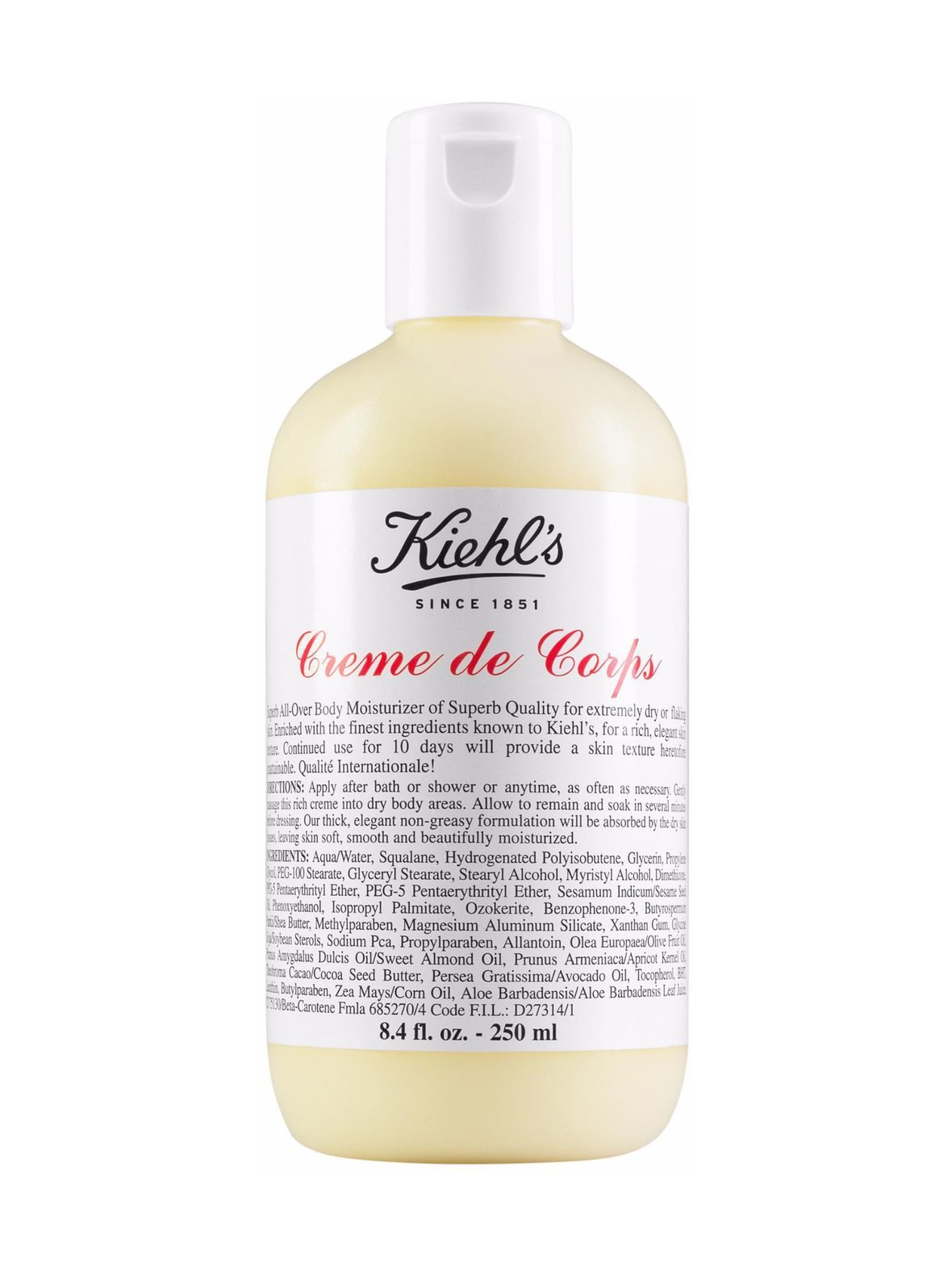 Creme de corps body lotion -vartaloemulsio kuivalle iholle 250 ml