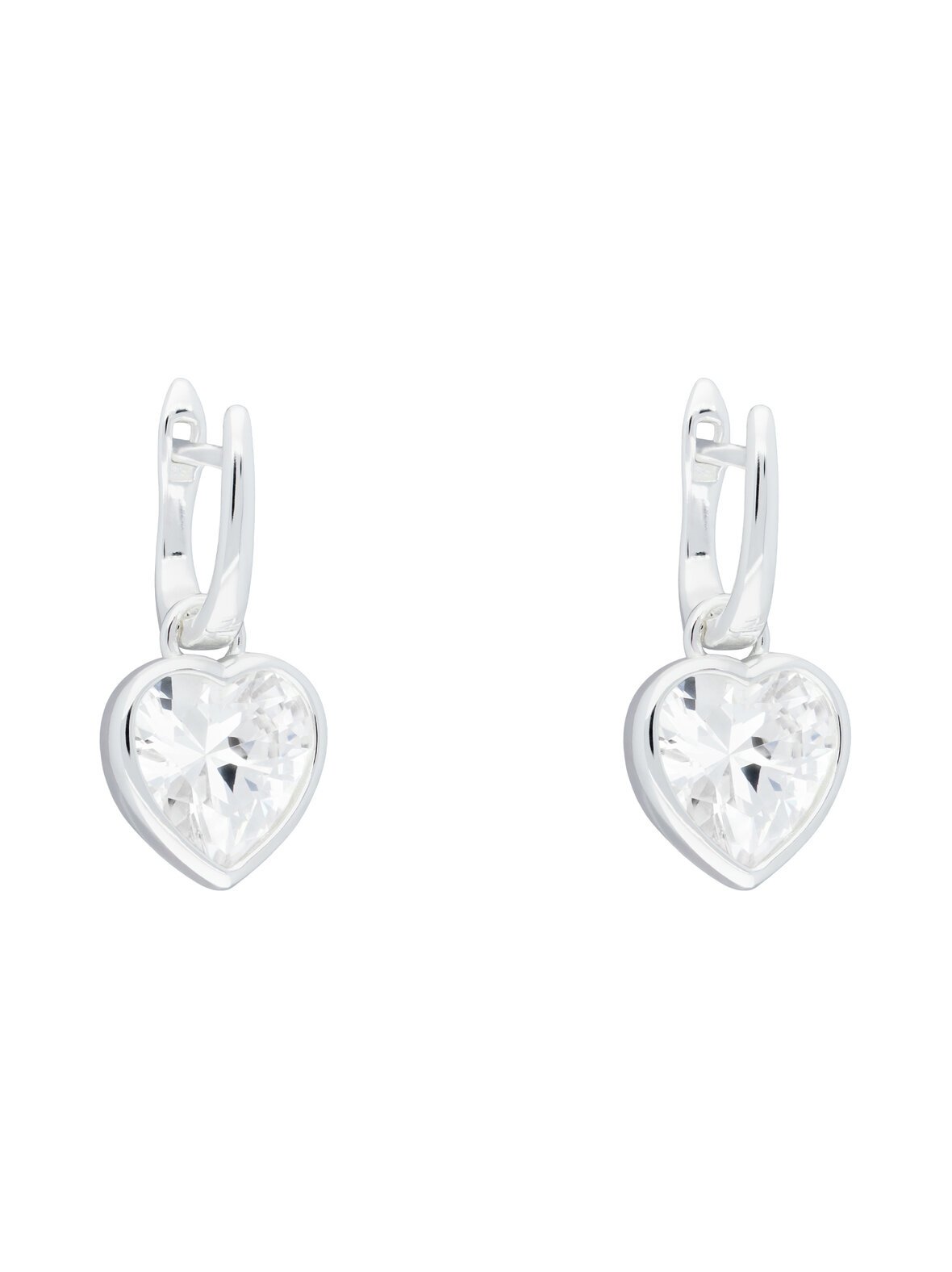 Sweethearts crystal in silver -korvakorut