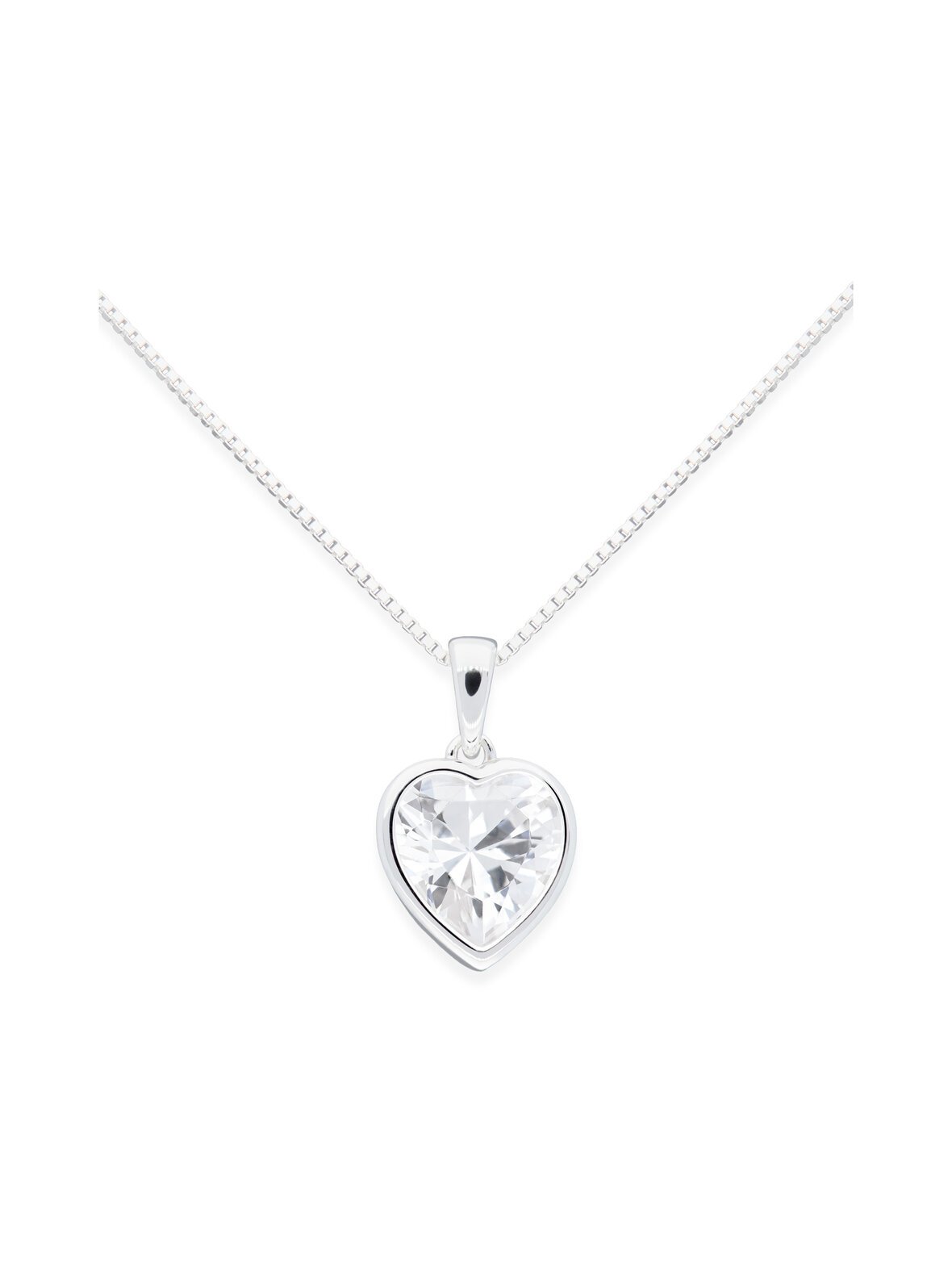 Sweethearts crystal in silver -kaulakoru