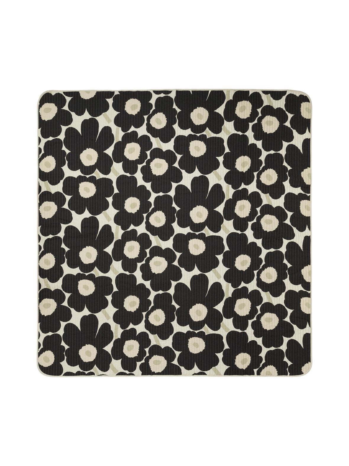 Unikko- tikattu luomupuuvillapeite 260 x 260 cm