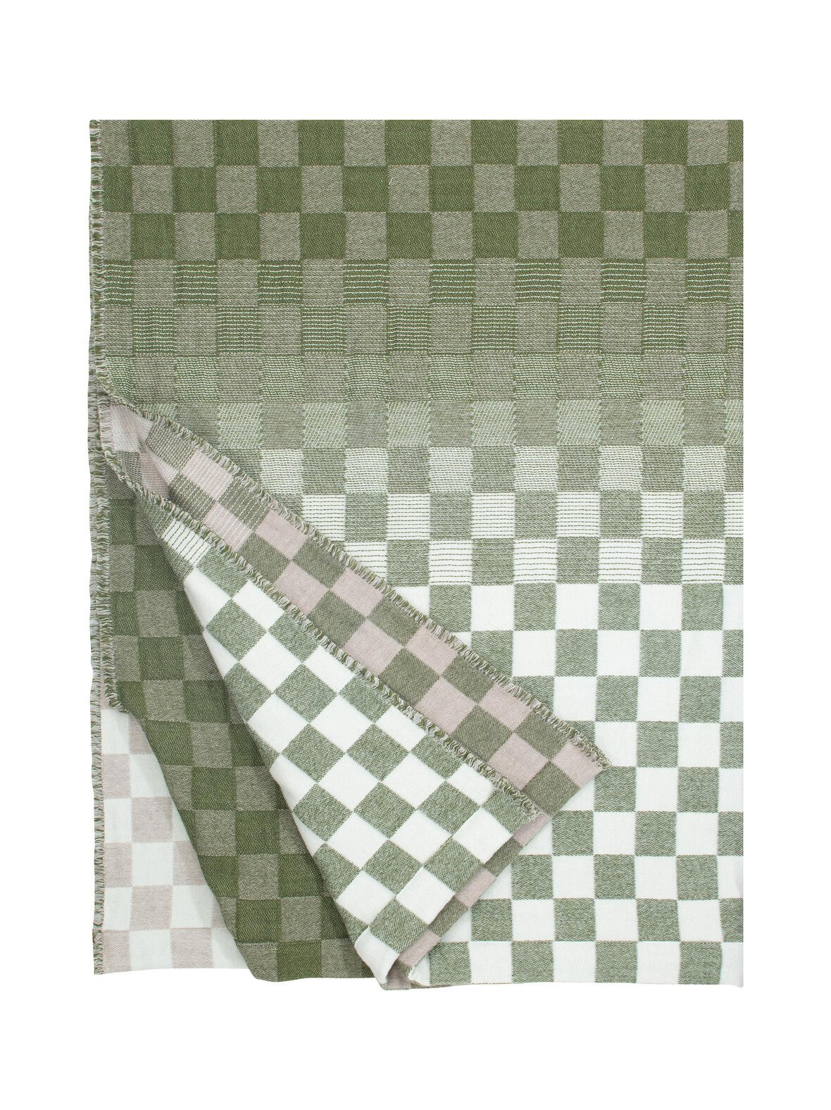 Shakki-huopa merinovillasekoiteesta 130 x 180 cm