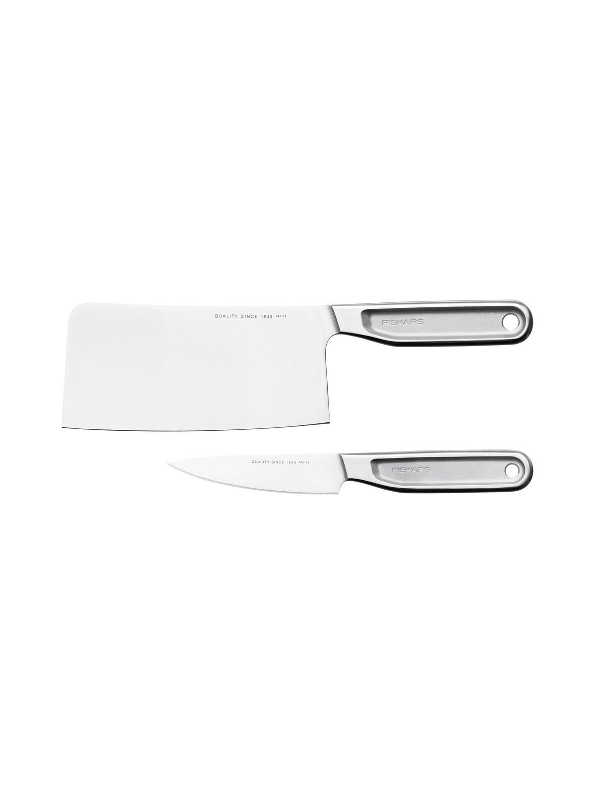All steel cleaver -veitsisetti
