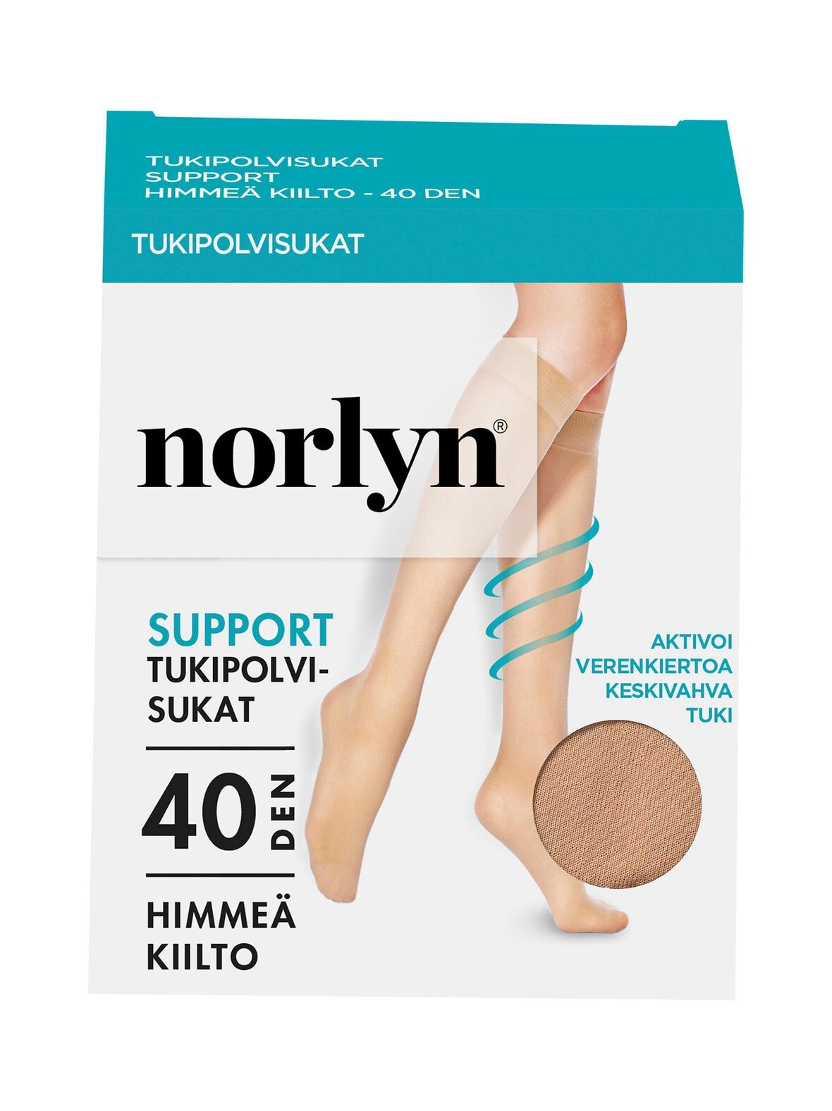 Support 40 den -tukipolvisukat