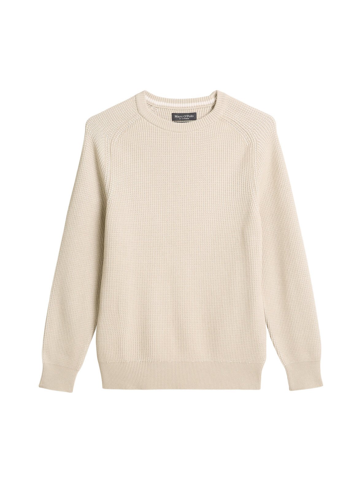 Structured crew neck -neule