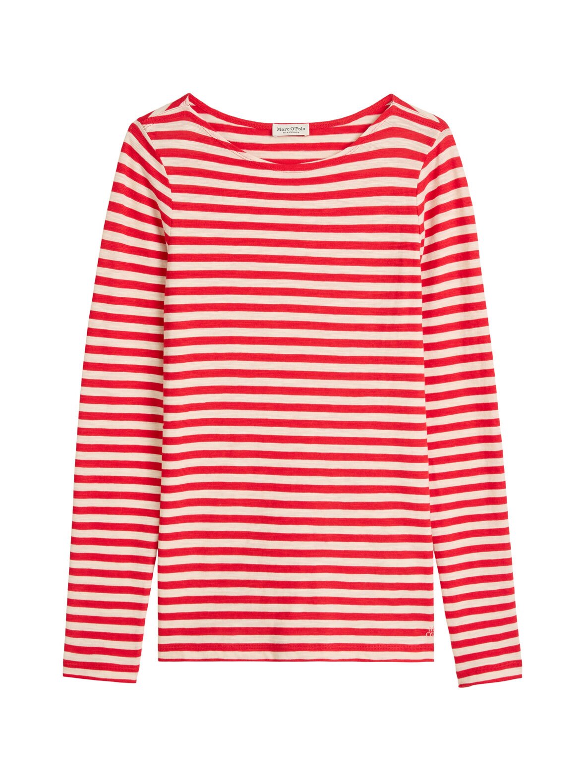 Boat neck striped -trikoopaita
