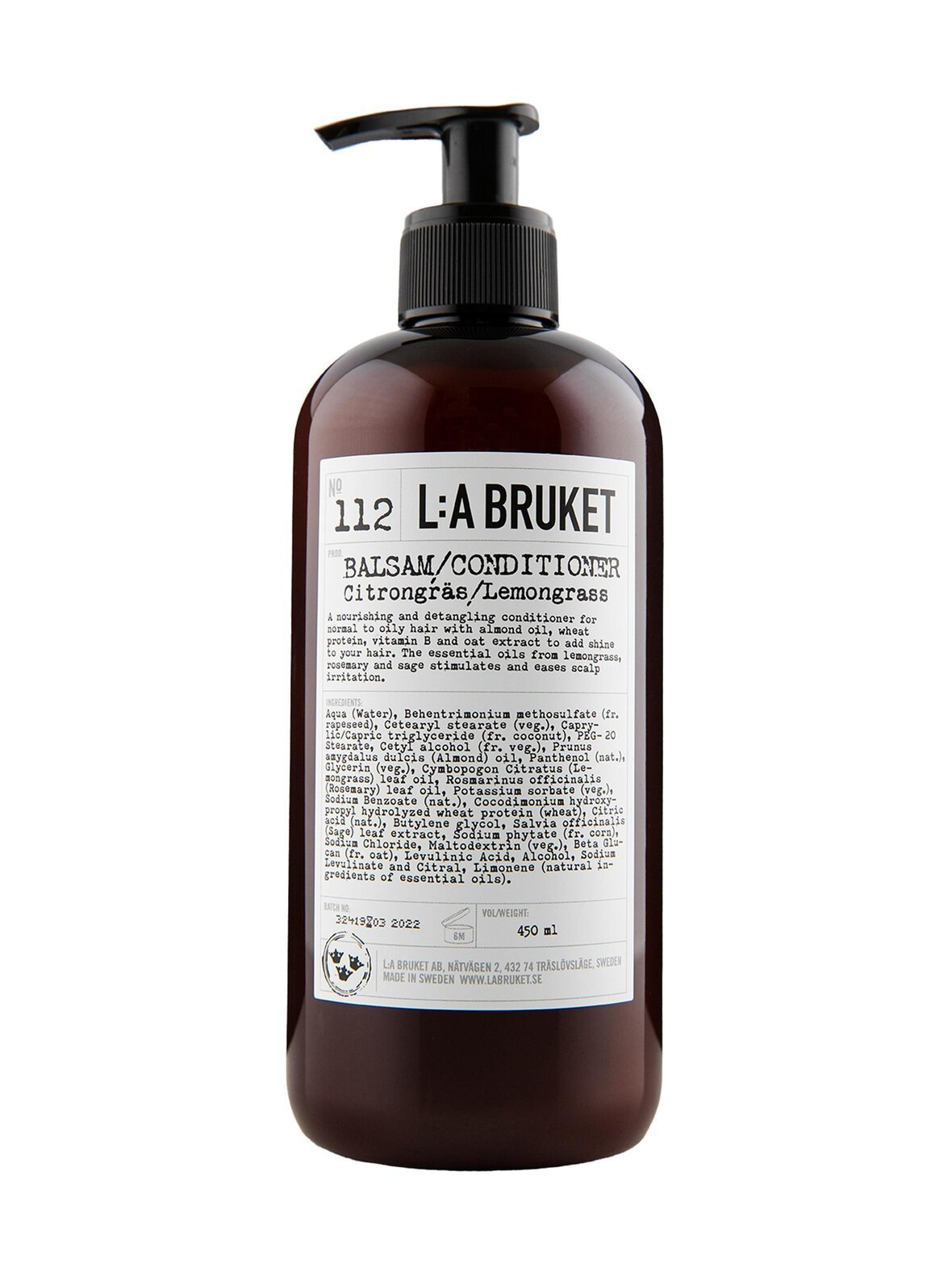 № 112 lemongrass conditioner -hoitoaine 450 ml