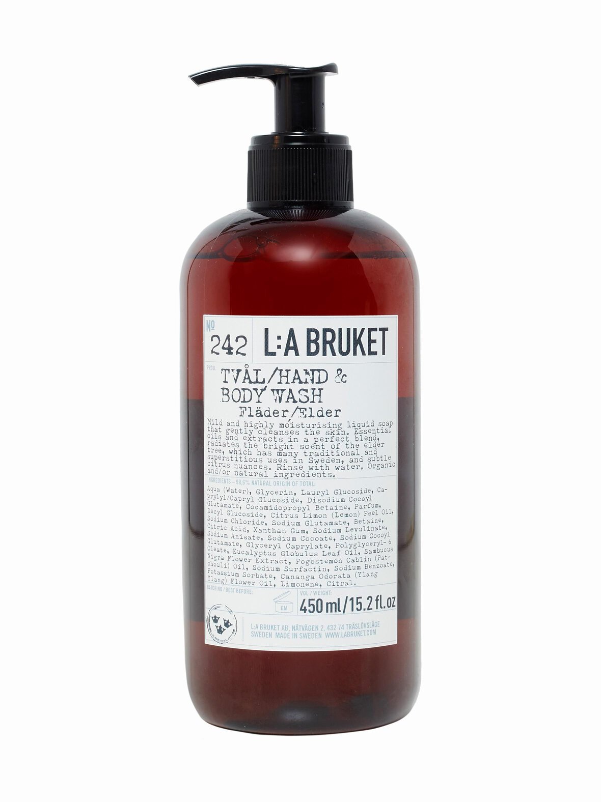 № 242 elderflower hand & body wash -nestesaippua 450 ml