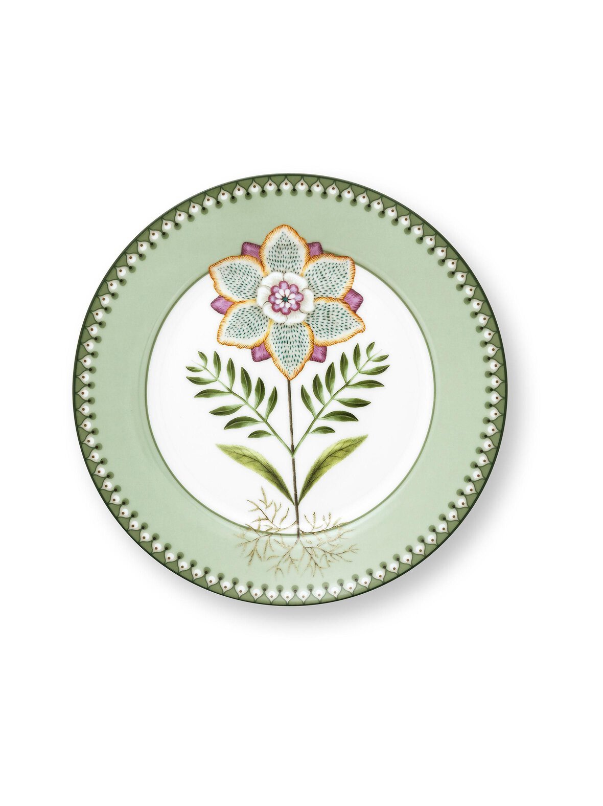 Lily & lotus -posliinilautanen 21 cm