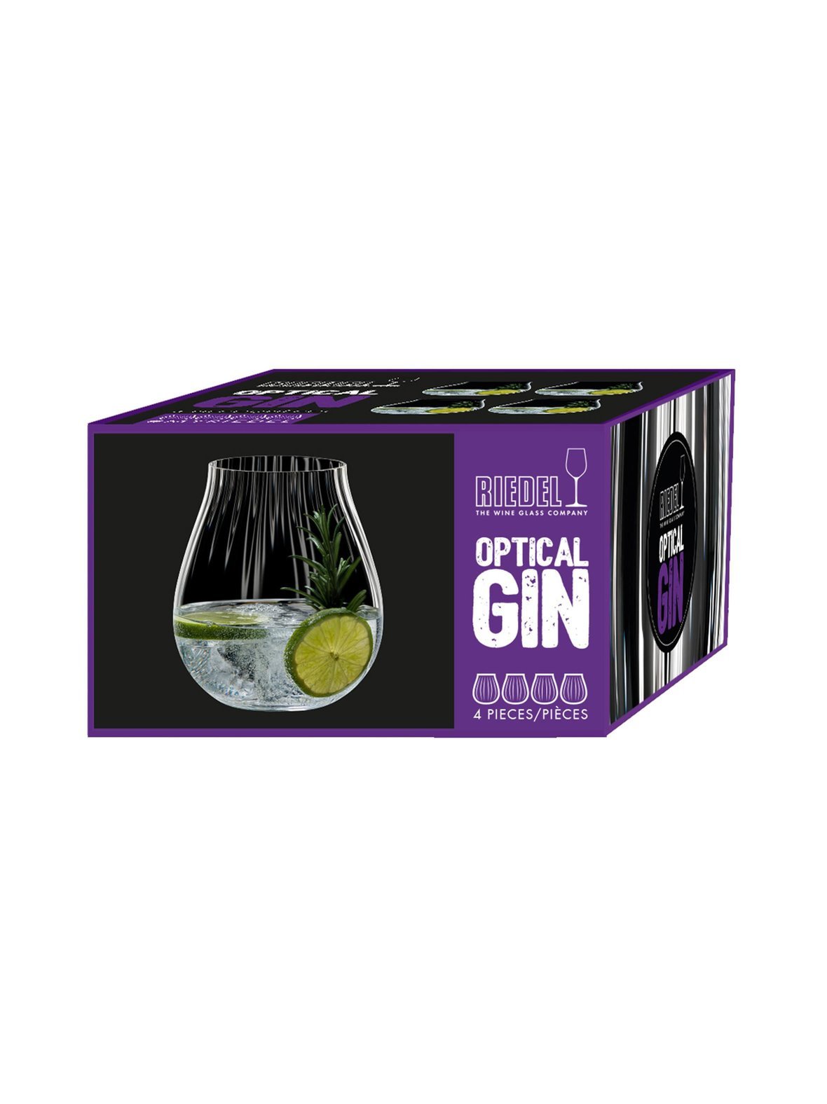 Optical gin -lasi 4 kpl