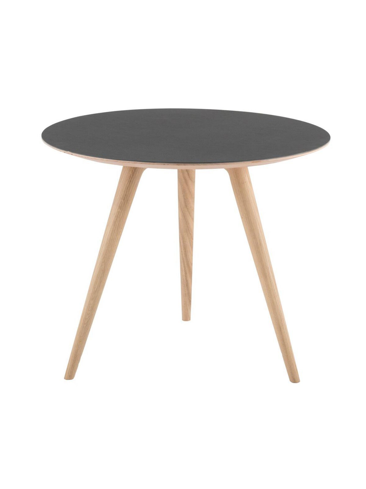 Arp-sohvapöytä musta/valkovahattu tammi ⌀ 55 cm