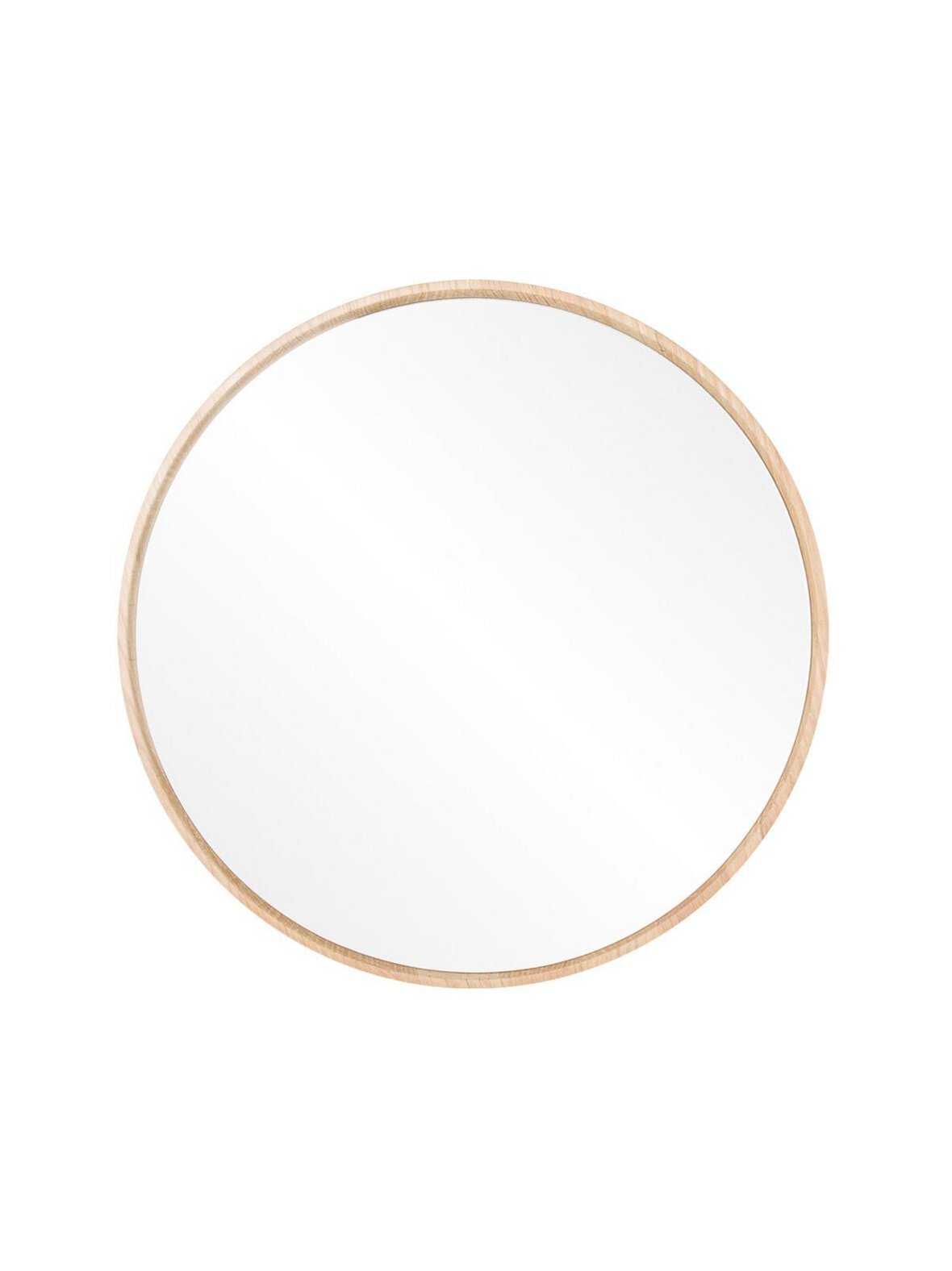 Look-peili valkovahattu tammikehys ø 32 cm