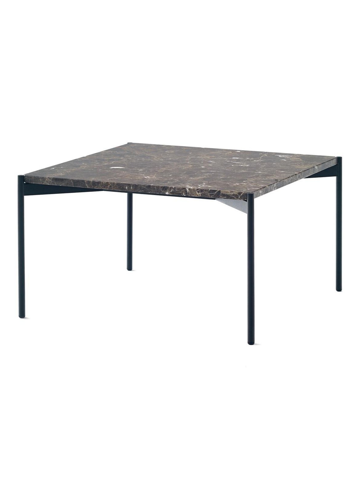 Plateau-sohvapöytä ruskea/marmori 90 x 90 cm