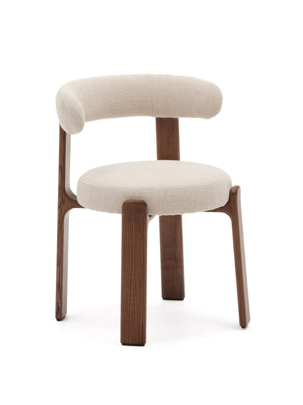 Granite-tuoli beige chenille / pähkinä
