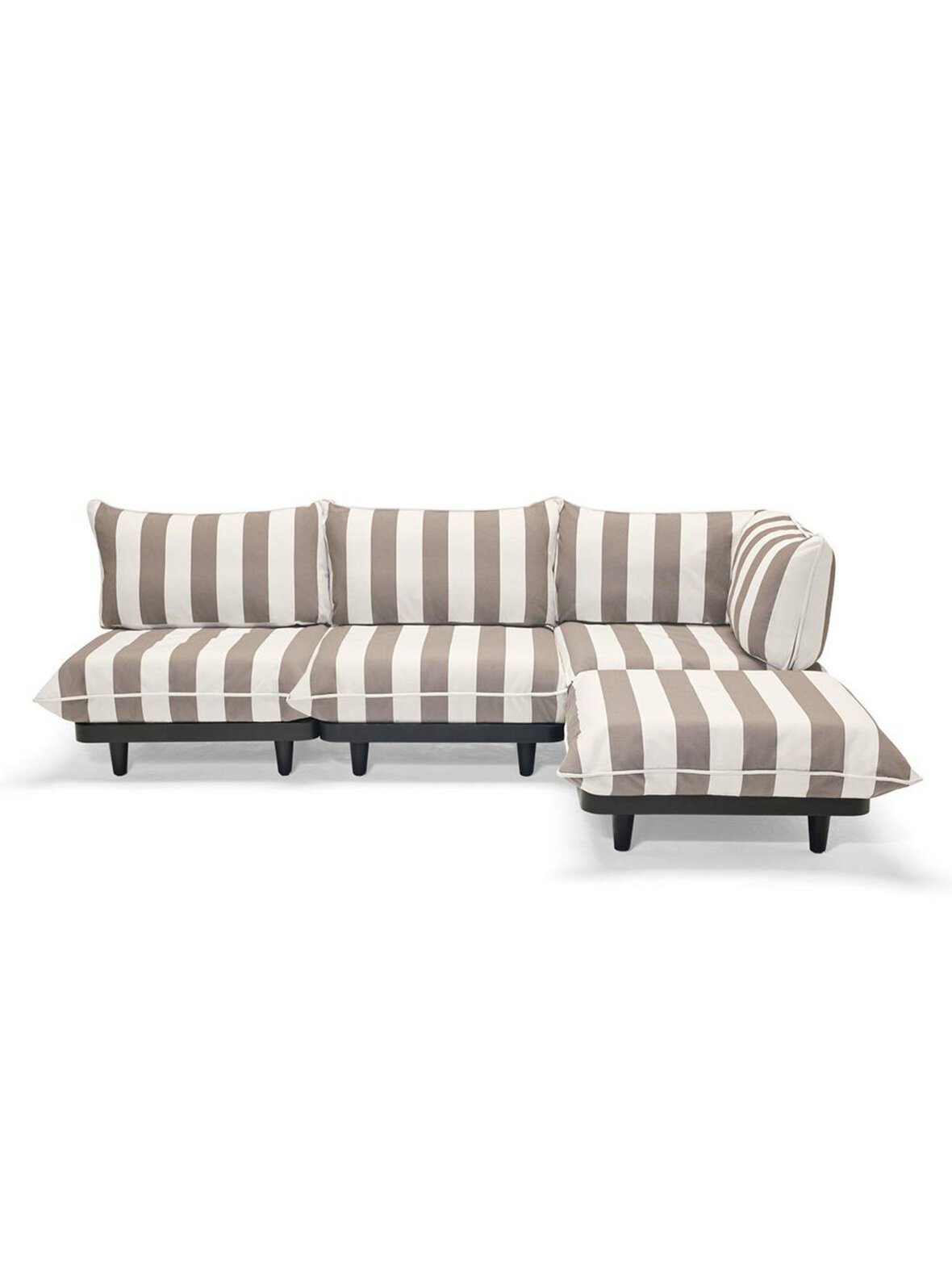 Paletti-ulkosohvasetti stripe cacao large / oikea