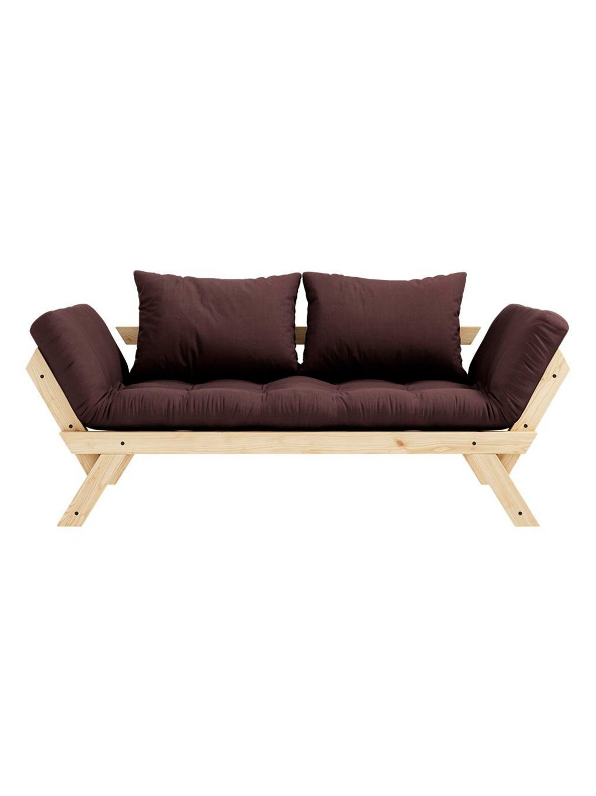 Bebop-futonsohva brown / mänty l 180 cm