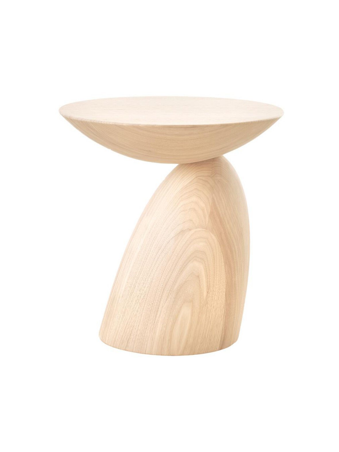 Wooden parabel -pöytä luonnonvärinen ⌀ 43 cm