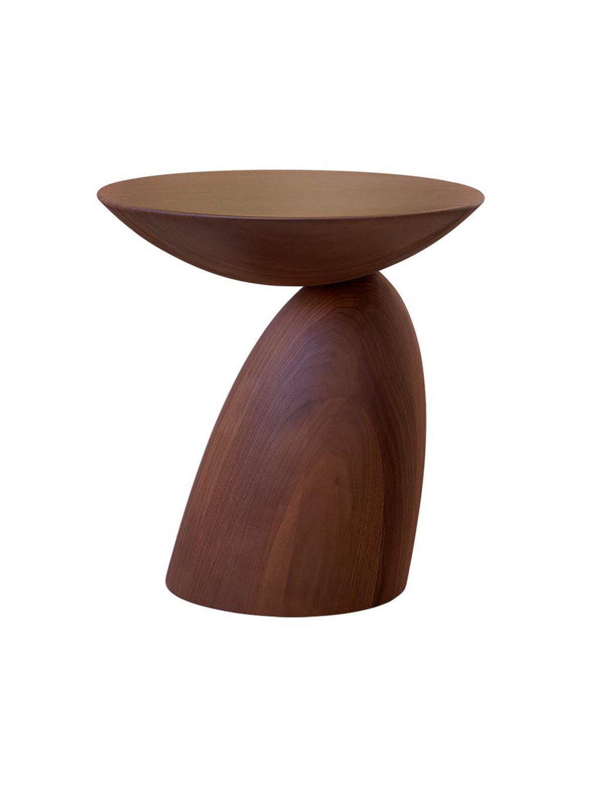 Wooden parabel -pöytä pähkinänruskea ⌀ 43 cm