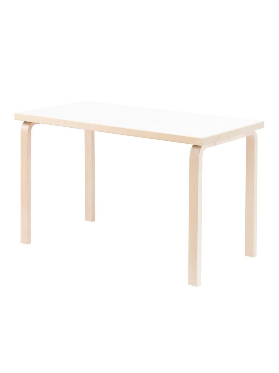 Pöytä 80a koivu/valkoinen laminaatti 60 x 120 cm