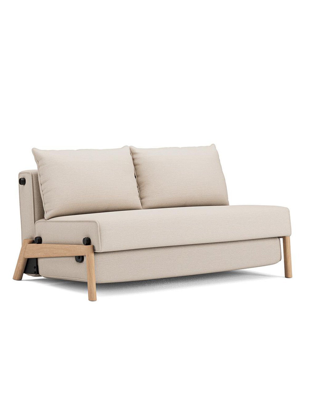 Aisa-vuodesohva blida-kangas 612 sand grey l 148 cm