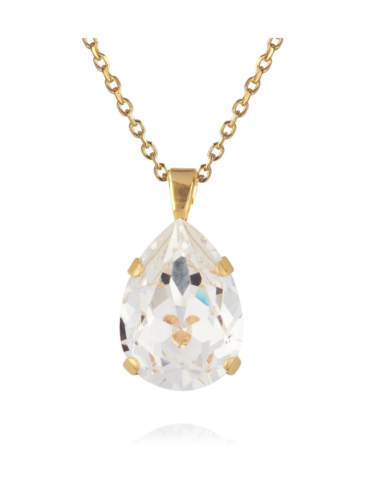 Classic drop necklace gold