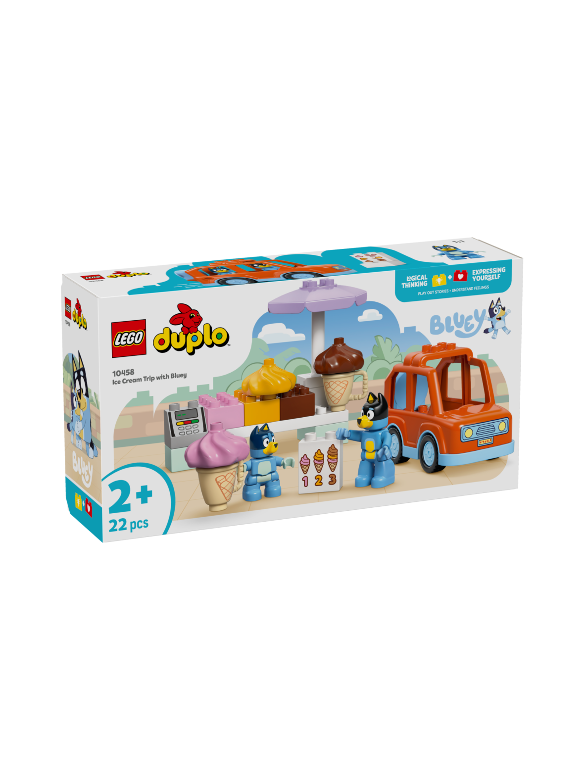 Lego duplo bluey jäätelöretki blueyn kanssa 10458