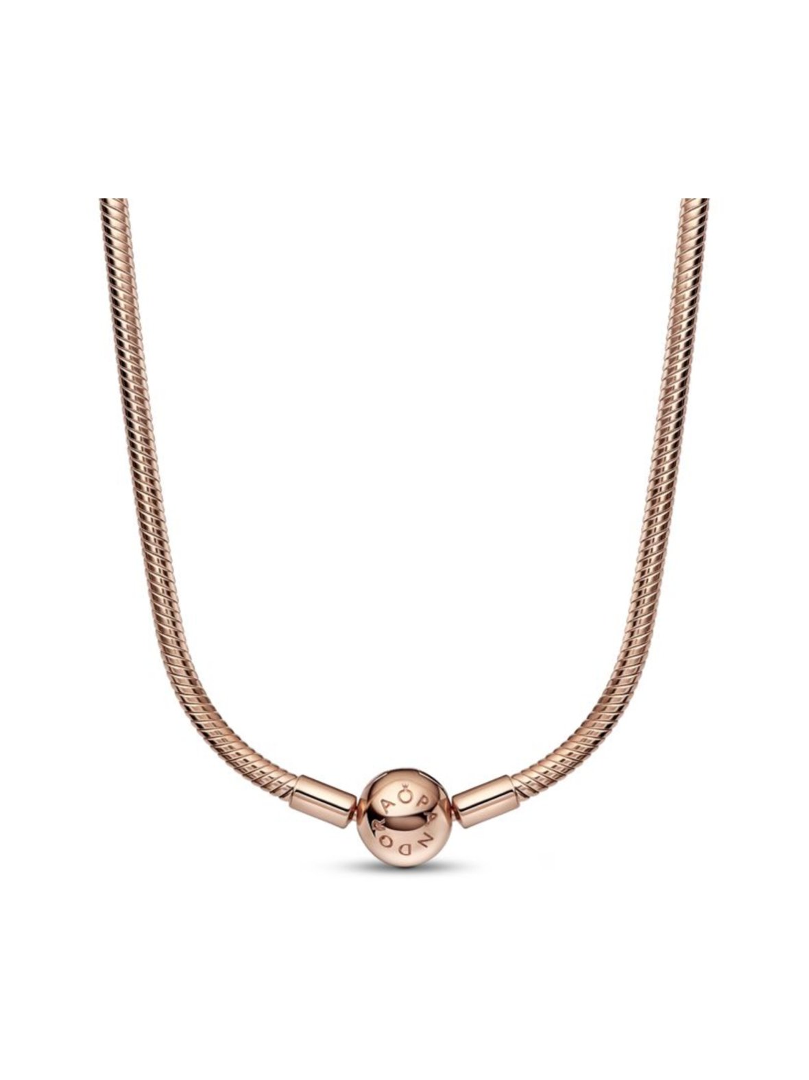 Pandora moments -käärmeketjukaulakoru  14k rose gold-plated 382234c00