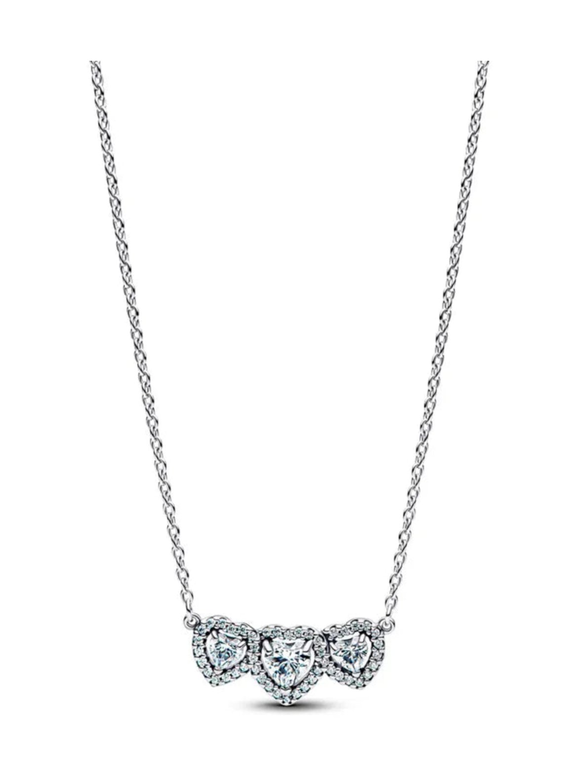 Halo heart trilogy collier necklace - 394412c01