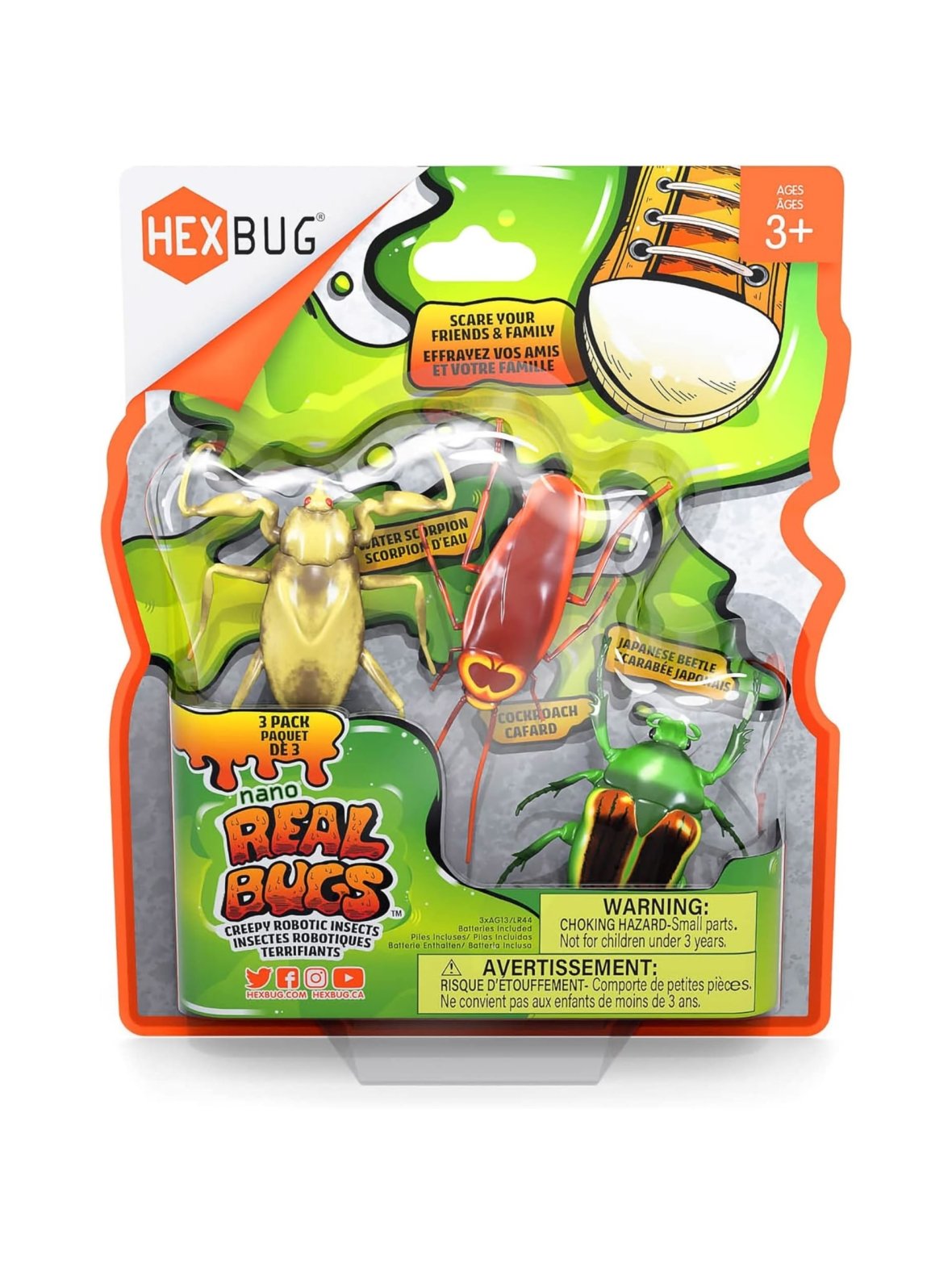 Hexbug interaktiivinen hyönteinen nano real bugs, 3 kpl