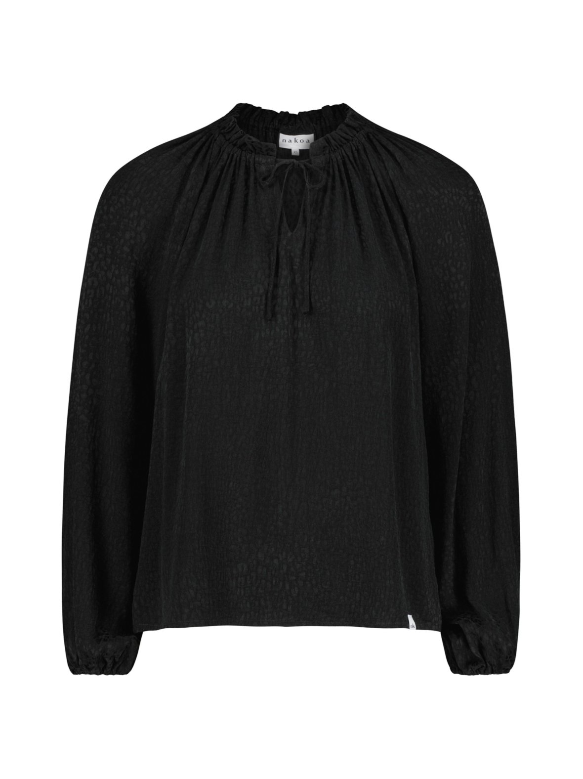 Paloma blouse, black leo