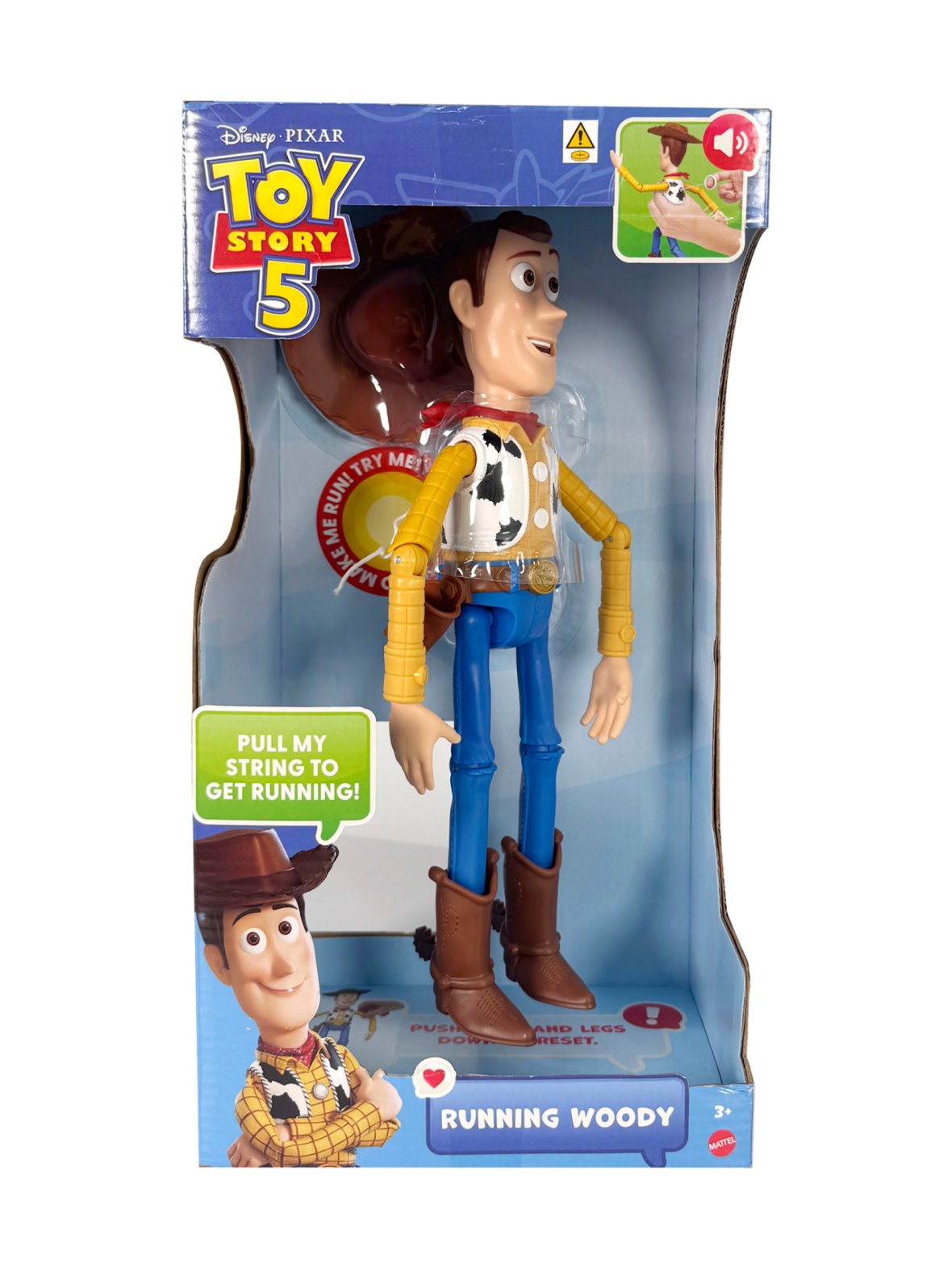 Toy story 5 running woody -hahmo 30,5 cm