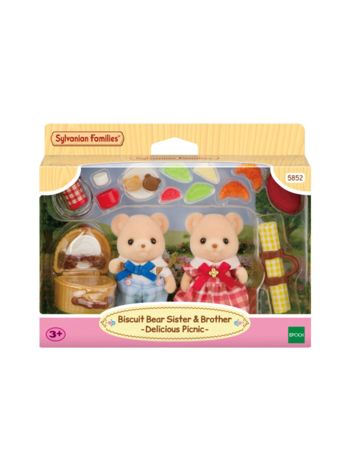 Sylvanian families keksikarhu sisko ja veli herkullinen piknik