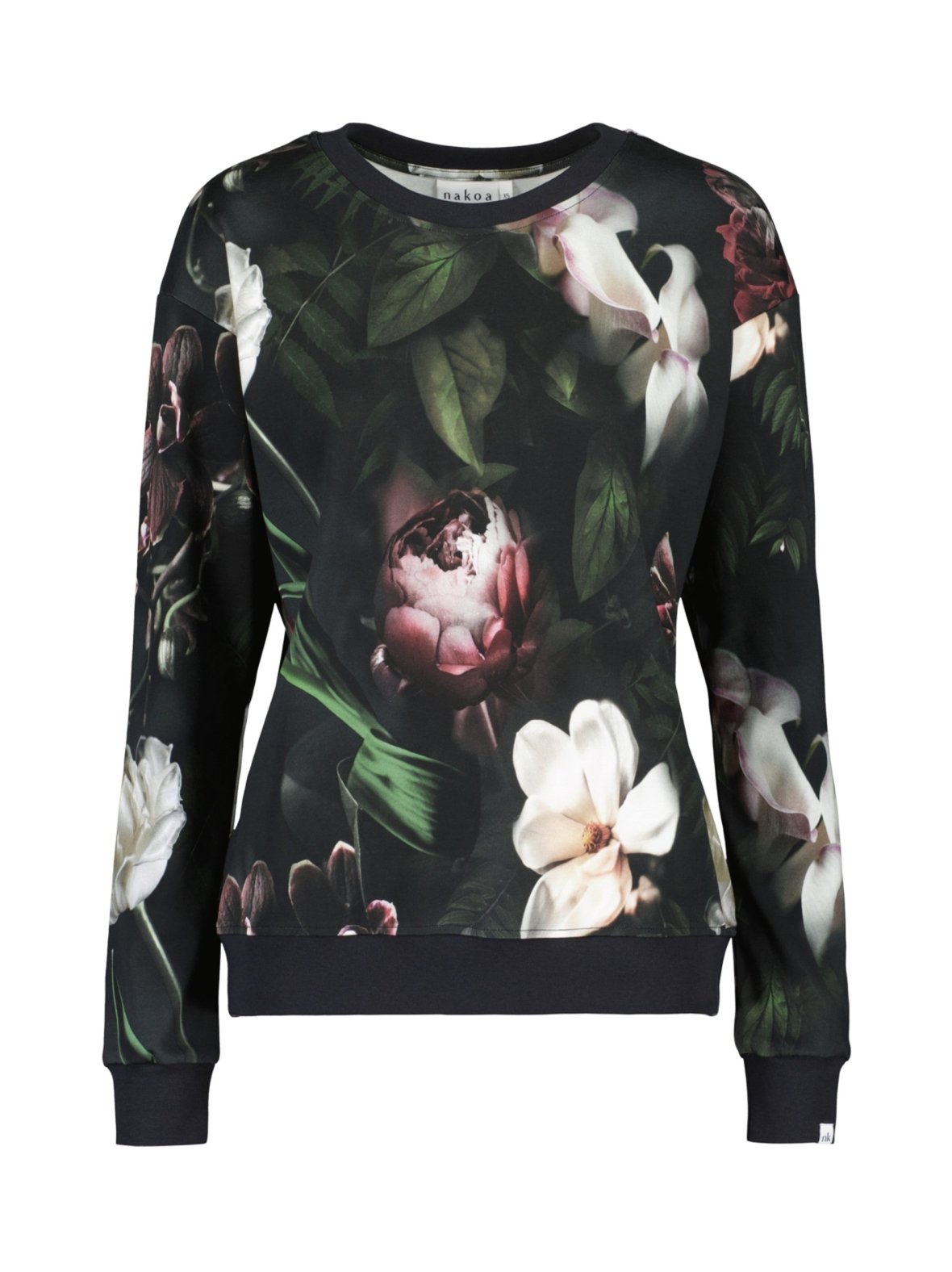 Casual chic print shirt, noir
