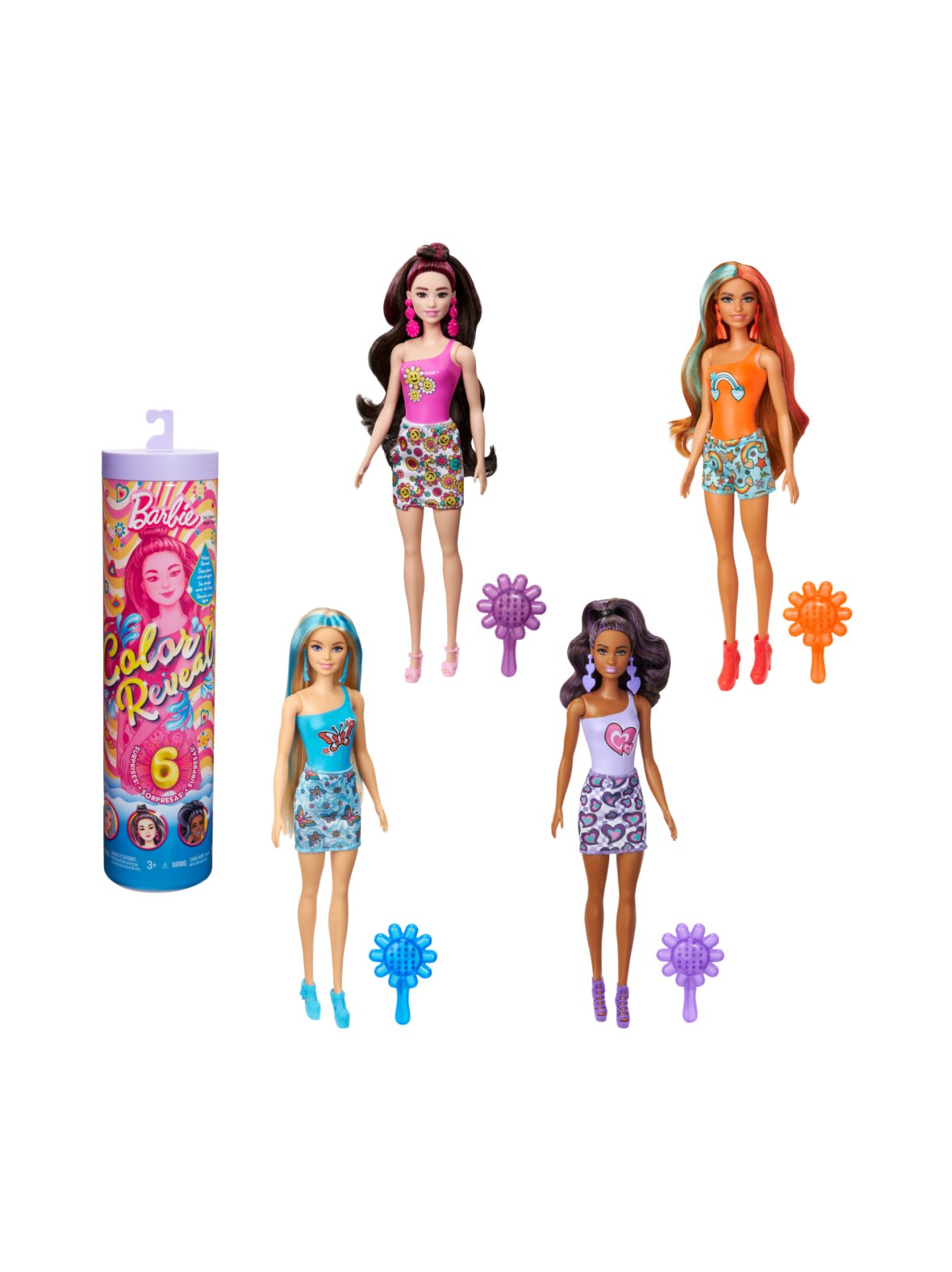 Barbie color reveal -sateenkaarisarja 29 cm